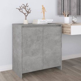 Aparador de madera contrachapada gris hormigón 70x41x75 cm en Aparadores | Comprar online en Foro24