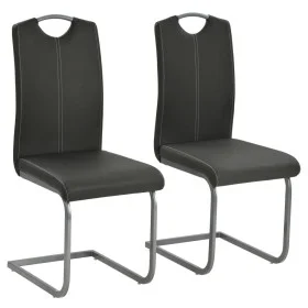 Schwebende Esszimmerstühle, 2 Stück, Kunstleder, grau. von vidaXL, Essstühle - Ref: Foro24-246191, Preis: 155,52 €, Rabatt: %