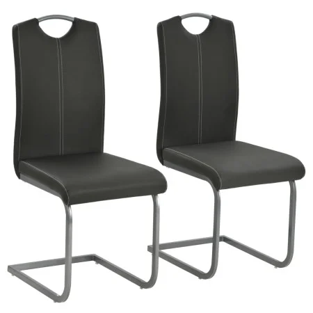 Schwebende Esszimmerstühle, 2 Stück, Kunstleder, grau. von vidaXL, Essstühle - Ref: Foro24-246191, Preis: 155,52 €, Rabatt: %