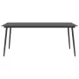 Garten-Esstisch aus Stahl und schwarzem Glas 190x90x74 cm von vidaXL, Gartentische - Ref: Foro24-313116, Preis: 212,69 €, Rab...