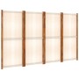 Cremeweißer 4-teiliger Trennwand 280x180 cm von vidaXL, Raumteiler - Ref: Foro24-319184, Preis: 132,19 €, Rabatt: %