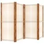 Cream white 4-panel divider screen 280x180 cm by vidaXL, Room dividers - Ref: Foro24-319184, Price: 129,81 €, Discount: %