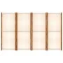 Cream white 4-panel divider screen 280x180 cm by vidaXL, Room dividers - Ref: Foro24-319184, Price: 129,81 €, Discount: %