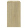 Aparador de madera contrachapada roble Sonoma 70x41x75 cm