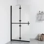 Folding shower screen with frosted ESG glass 110x190 cm by vidaXL, Shower walls and screens - Ref: Foro24-151196, Price: 242,...