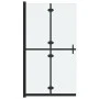 Folding shower screen with frosted ESG glass 110x190 cm by vidaXL, Shower walls and screens - Ref: Foro24-151196, Price: 242,...