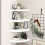 Schwebendes Wandregal 4 Stück MDF glänzend weiß 35x35x3,8 cm von vidaXL, Regale und Regale - Ref: Foro24-323909, Preis: 70,64...
