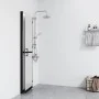 Folding shower screen with frosted ESG glass 110x190 cm by vidaXL, Shower walls and screens - Ref: Foro24-151196, Price: 242,...