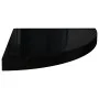 Corner floating shelf 2 pcs glossy black MDF 35x35x3.8 cm by vidaXL, Shelves and shelves - Ref: Foro24-323911, Price: 37,58 €...