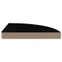 Corner floating shelf 2 pcs glossy black MDF 35x35x3.8 cm by vidaXL, Shelves and shelves - Ref: Foro24-323911, Price: 37,58 €...