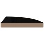 Schwebendes Eckregal 2 Stück, glänzendes schwarzes MDF, 35 x 35 x 3,8 cm von vidaXL, Regale und Regale - Ref: Foro24-323911, ...