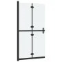 Folding shower screen with frosted ESG glass 110x190 cm by vidaXL, Shower walls and screens - Ref: Foro24-151196, Price: 242,...
