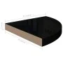 Corner floating shelf 2 pcs glossy black MDF 35x35x3.8 cm by vidaXL, Shelves and shelves - Ref: Foro24-323911, Price: 37,58 €...
