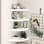 Eckregale 4 Stück MDF weiß 35x35x3,8 cm von vidaXL, Regale und Regale - Ref: Foro24-323918, Preis: 79,41 €, Rabatt: %