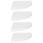 Corner floating shelves 4 pcs MDF white 35x35x3.8 cm by vidaXL, Shelves and shelves - Ref: Foro24-323918, Price: 79,00 €, Dis...