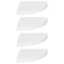 Corner floating shelves 4 pcs MDF white 35x35x3.8 cm by vidaXL, Shelves and shelves - Ref: Foro24-323918, Price: 79,41 €, Dis...