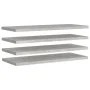 Floating wall shelves 4 units gray concrete MDF 90x23.5x3.8 cm by vidaXL, Shelves and shelves - Ref: Foro24-326605, Price: 79...