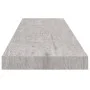 Floating wall shelves 4 units gray concrete MDF 90x23.5x3.8 cm by vidaXL, Shelves and shelves - Ref: Foro24-326605, Price: 79...
