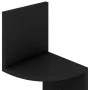 Black engineered wood wall corner shelf 19x19x123 cm by vidaXL, Shelves and shelves - Ref: Foro24-326832, Price: 37,52 €, Dis...