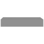 Estante con cajón de pared MDF gris 60x23,5x10 cm de vidaXL, Estantes y estanterías - Ref: Foro24-330259, Precio: 55,62 €, De...