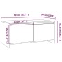 Mesa de centro madera contrachapada blanco 90x50x41,5 cm