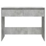 Mesa consola madera de ingeniería gris hormigón 100x35x76,5 cm
