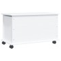 Storage trunk with wheels TALL solid white wood 73x39.5x43 cm by vidaXL, Storage trunks - Ref: Foro24-353928, Price: 87,48 €,...