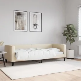 Cream fabric sofa bed 80x200 cm by vidaXL, Beds and slatted bases - Ref: Foro24-353982, Price: 178,45 €, Discount: %