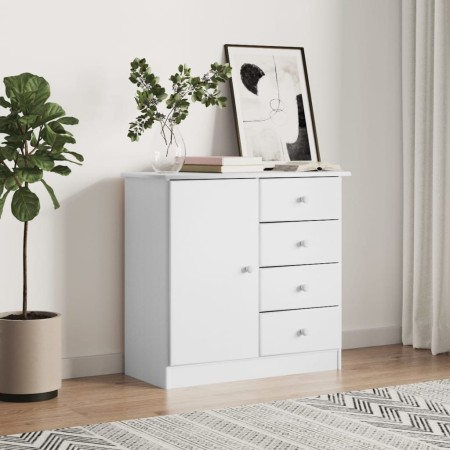 Aparador ALTA madera maciza de pino blanco 77x35x73 cm de vidaXL, Aparadores - Ref: Foro24-353944, Precio: 113,41 €, Descuent...