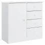 ALTA Sideboard aus massivem weißem Kiefernholz 77x35x73 cm von vidaXL, Sideboards - Ref: Foro24-353944, Preis: 112,06 €, Raba...