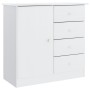 Aparador ALTA madera maciza de pino blanco 77x35x73 cm de vidaXL, Aparadores - Ref: Foro24-353944, Precio: 113,41 €, Descuent...