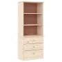 ALTA bookcase with drawers solid pine wood 60x35x142 cm by vidaXL, Bookcases and shelves - Ref: Foro24-353951, Price: 144,52 ...