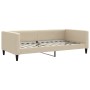 Sofá cama tela color crema 100x200 cm de vidaXL, Camas y somieres - Ref: Foro24-353992, Precio: 194,14 €, Descuento: %