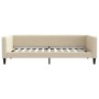 Sofá cama tela color crema 100x200 cm de vidaXL, Camas y somieres - Ref: Foro24-353992, Precio: 194,14 €, Descuento: %