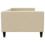 Cream fabric sofa bed 100x200 cm by vidaXL, Beds and slatted bases - Ref: Foro24-353992, Price: 190,33 €, Discount: %