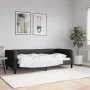 Sofá cama tela negro 90x190 cm de vidaXL, Camas y somieres - Ref: Foro24-353995, Precio: 206,58 €, Descuento: %
