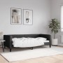 Sofá cama tela negro 90x190 cm de vidaXL, Camas y somieres - Ref: Foro24-353995, Precio: 210,26 €, Descuento: %