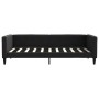Sofá cama tela negro 90x190 cm