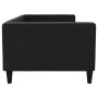 Sofá cama tela negro 90x190 cm de vidaXL, Camas y somieres - Ref: Foro24-353995, Precio: 206,58 €, Descuento: %