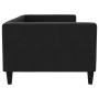 Sofá cama tela negro 90x190 cm de vidaXL, Camas y somieres - Ref: Foro24-353995, Precio: 210,26 €, Descuento: %