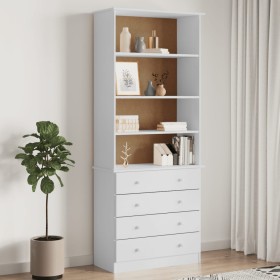 Tall pine wood bookcase with drawers 77x35x186.5 cm by vidaXL, Bookcases and shelves - Ref: Foro24-353954, Price: 208,11 €, D...