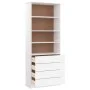 Librería con cajones ALTA madera de pino blanco 77x35x186,5 cm de vidaXL, Librerías y estanterías - Ref: Foro24-353954, Preci...