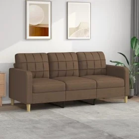 3-seater brown fabric sofa 180 cm by vidaXL, Sofas - Ref: Foro24-359102, Price: 257,81 €, Discount: %