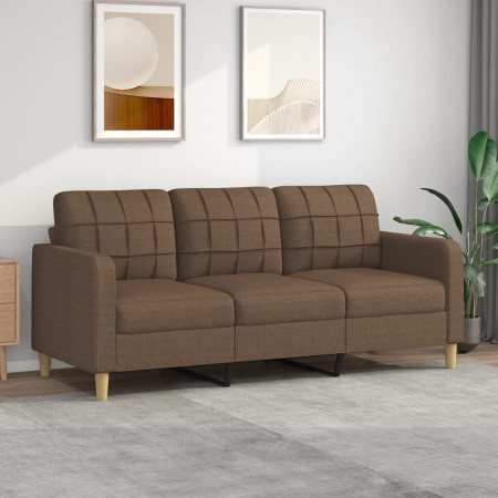 3-seater brown fabric sofa 180 cm by vidaXL, Sofas - Ref: Foro24-359102, Price: 258,65 €, Discount: %
