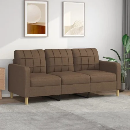 3-seater brown fabric sofa 180 cm by vidaXL, Sofas - Ref: Foro24-359102, Price: 257,81 €, Discount: %