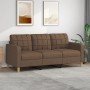 3-seater brown fabric sofa 180 cm by vidaXL, Sofas - Ref: Foro24-359102, Price: 258,65 €, Discount: %