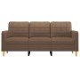 3-seater brown fabric sofa 180 cm by vidaXL, Sofas - Ref: Foro24-359102, Price: 258,65 €, Discount: %
