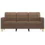 3-seater brown fabric sofa 180 cm by vidaXL, Sofas - Ref: Foro24-359102, Price: 257,81 €, Discount: %