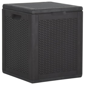 Garden storage box 90L black rattan PP by vidaXL, Outdoor storage boxes - Ref: Foro24-151227, Price: 61,24 €, Discount: %