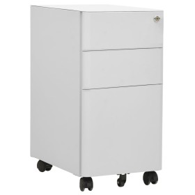 Mobile filing cabinet light gray steel 30x45x59 cm by vidaXL, Filing cabinets - Ref: Foro24-335983, Price: 129,55 €, Discount: %